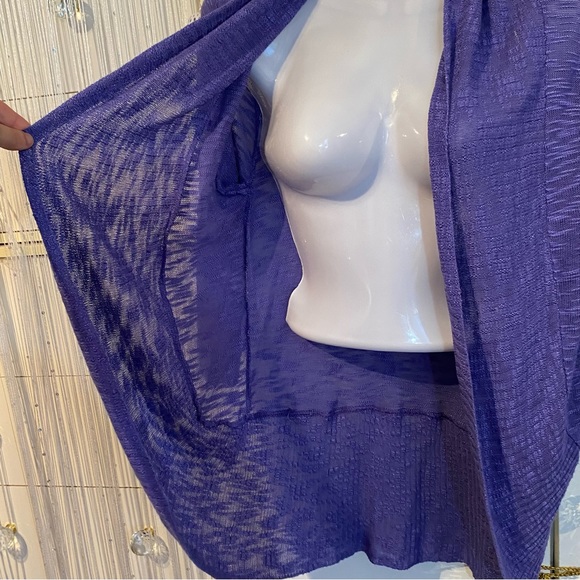 Seduction Purple Cardigan Shrug Size Small - Picture 6 of 13